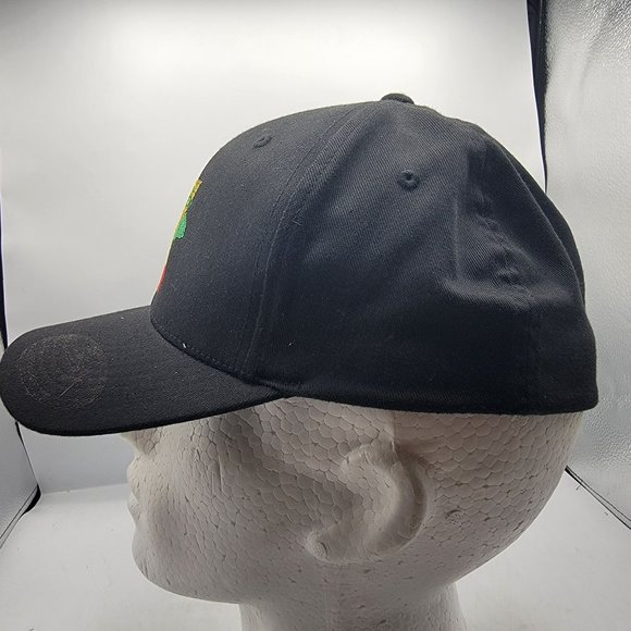 Volcom Hawaii Island Adults L-XL Logo Black on Black Snapback Hat Hawaiian - Picture 2 of 9